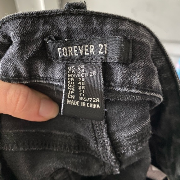 Black Denim Shorts - Picture 3 of 3